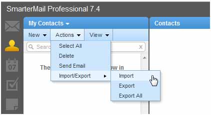SmarterMail Import Contacts