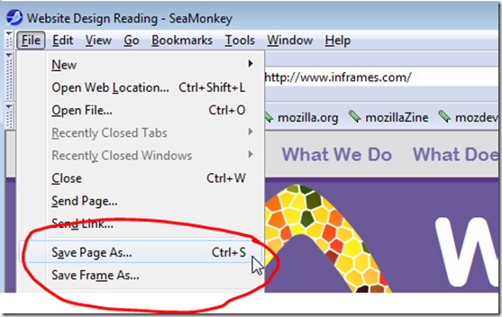 Save Page As... Save Page As...